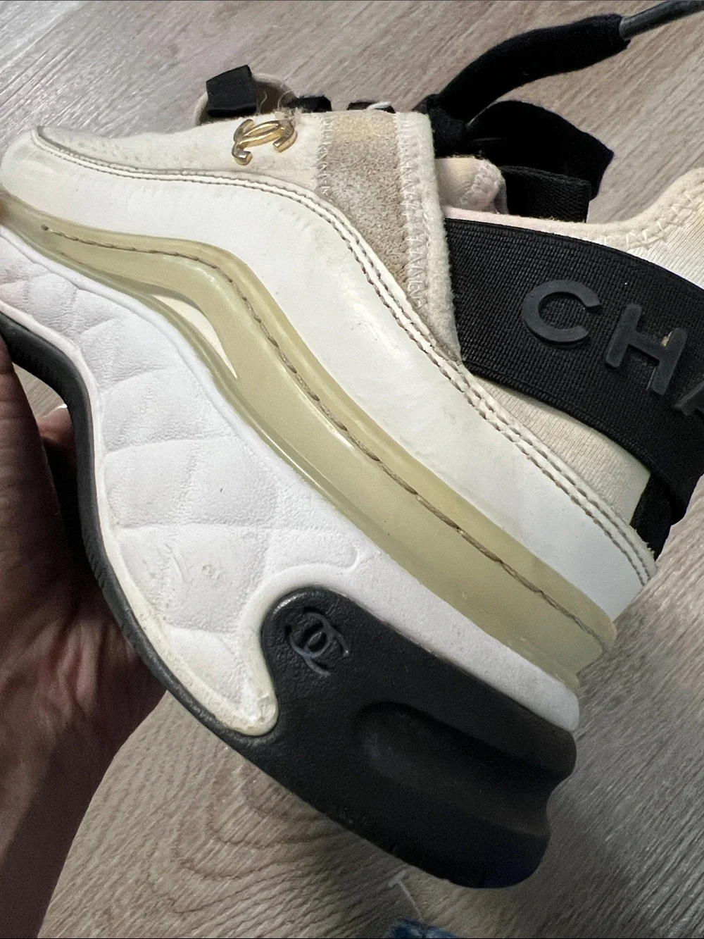 Chanel Trainers Suede and Leather Sneakers - Picture 12 of 15